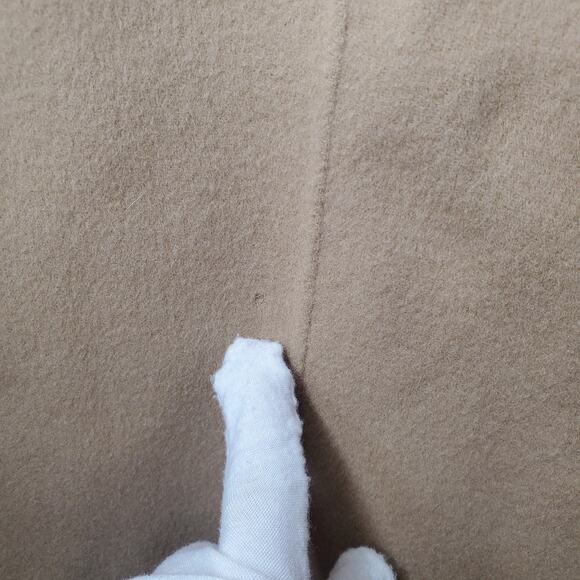 Theory Clairene New Divide Wool Cashmere Coat Jacket Tan Open Front Size Small - Picture 11 of 13